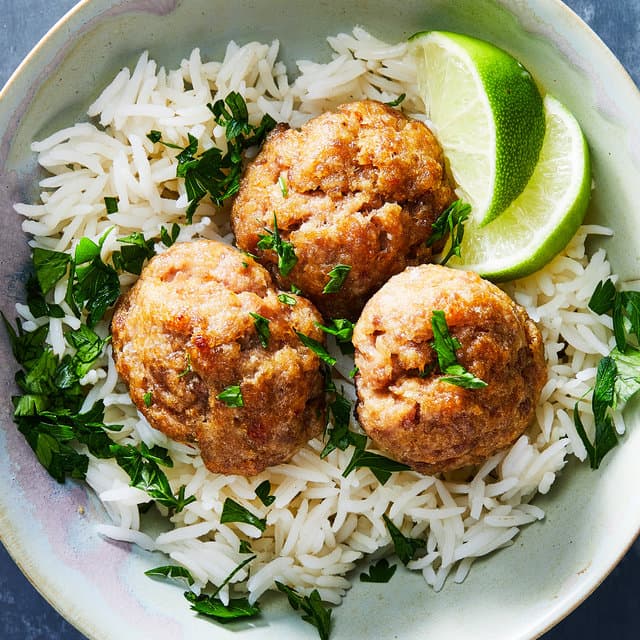 Pork Meatballs with Ginger and Fish Sauce