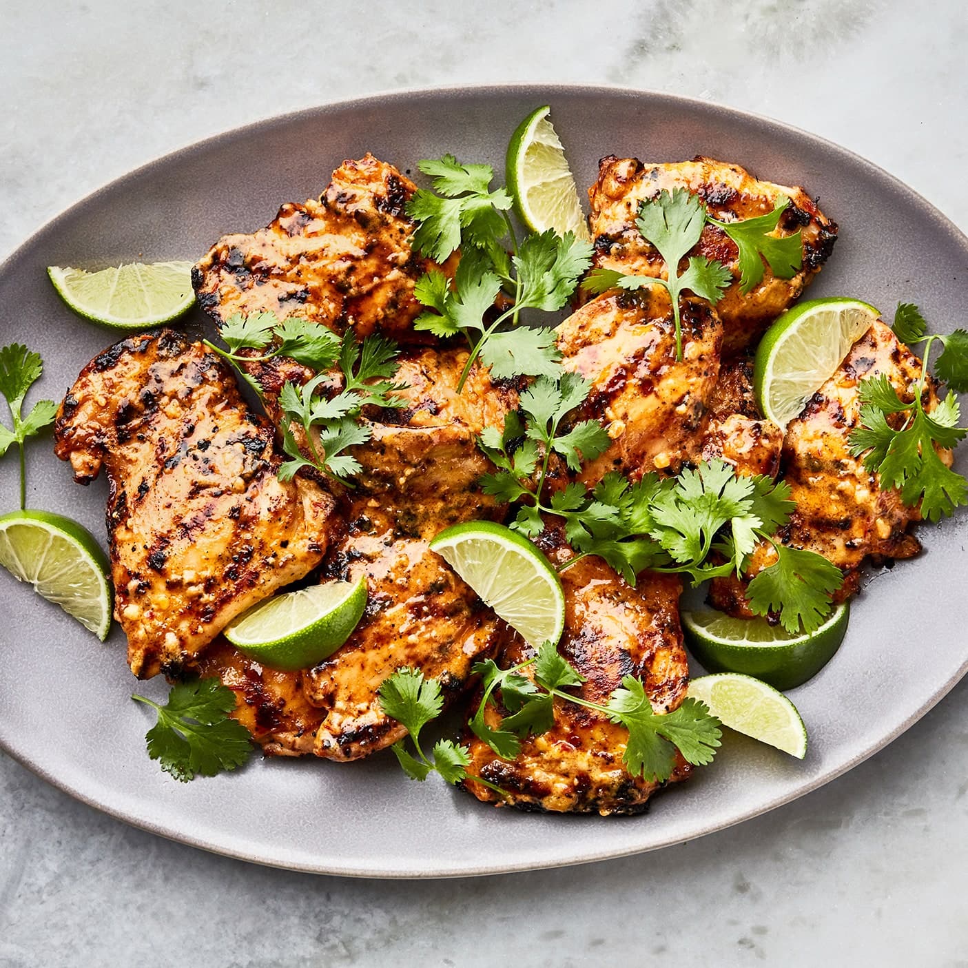 Spicy Coconut Grilled Chicken Thighs